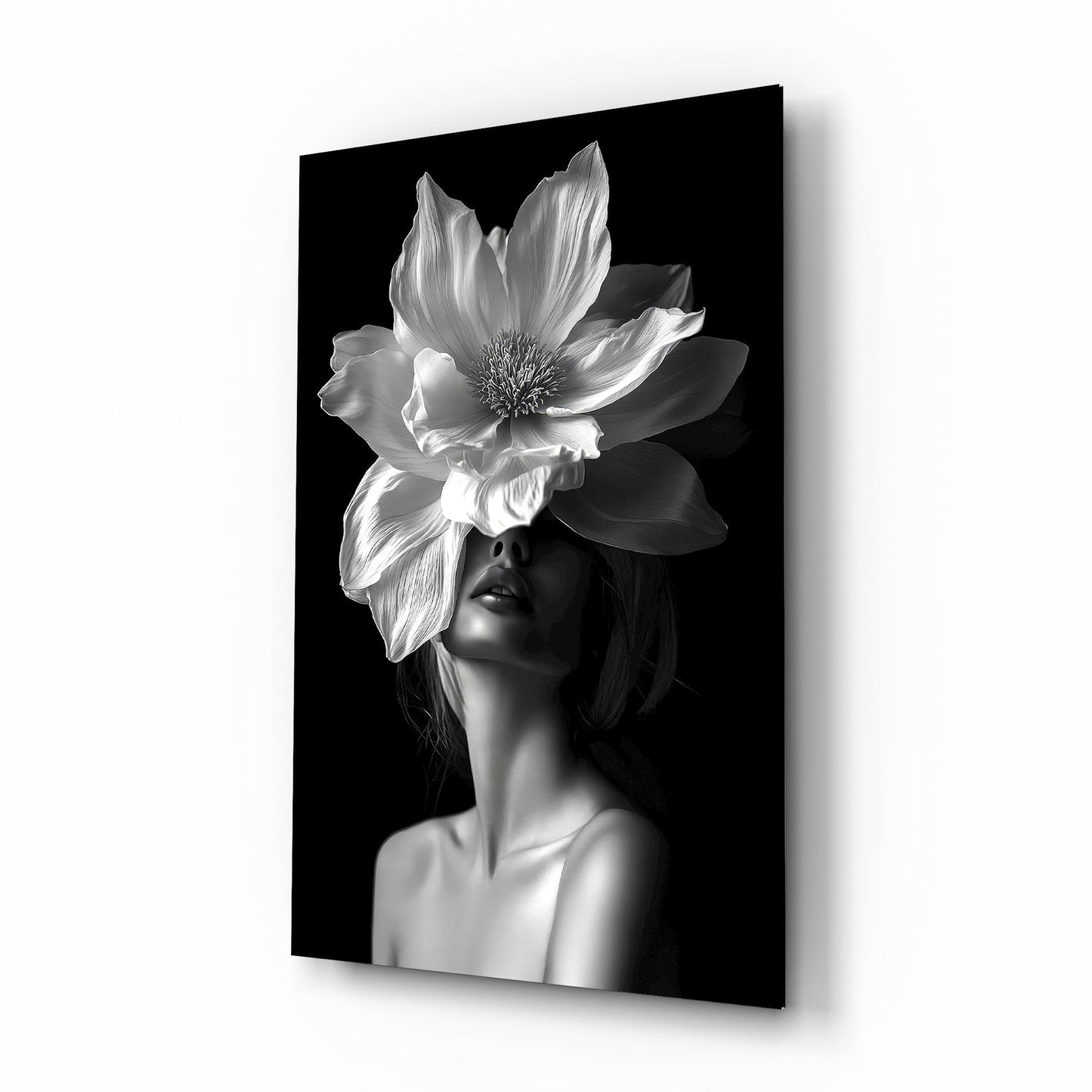 Floral Fusion Glass Wall Art-0