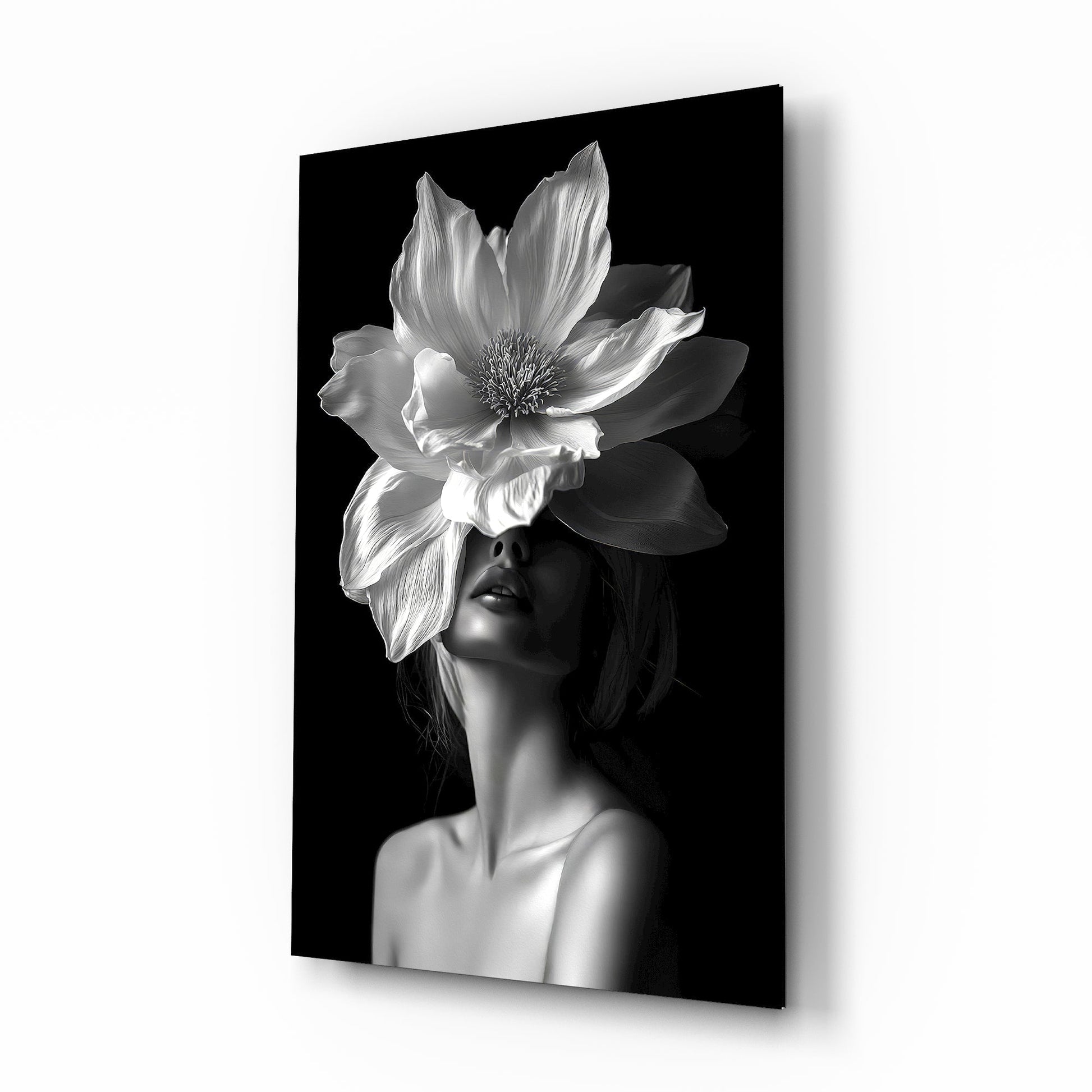 Floral Fusion Glass Wall Art-0