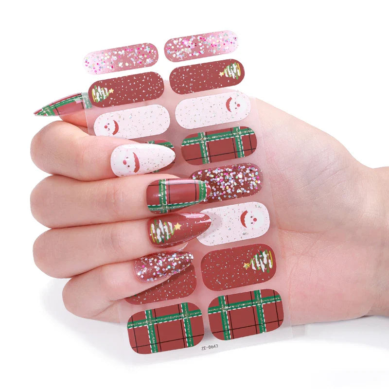 Christmas Happy Gel Nails-0