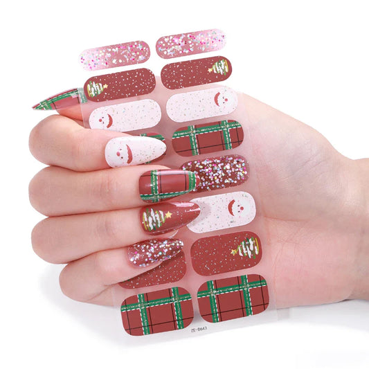 Christmas Happy Gel Nails-0