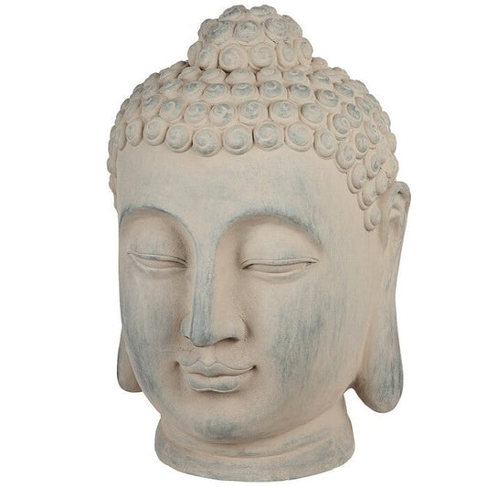 Zen Garden Outdoor Buddha Head Statue-0