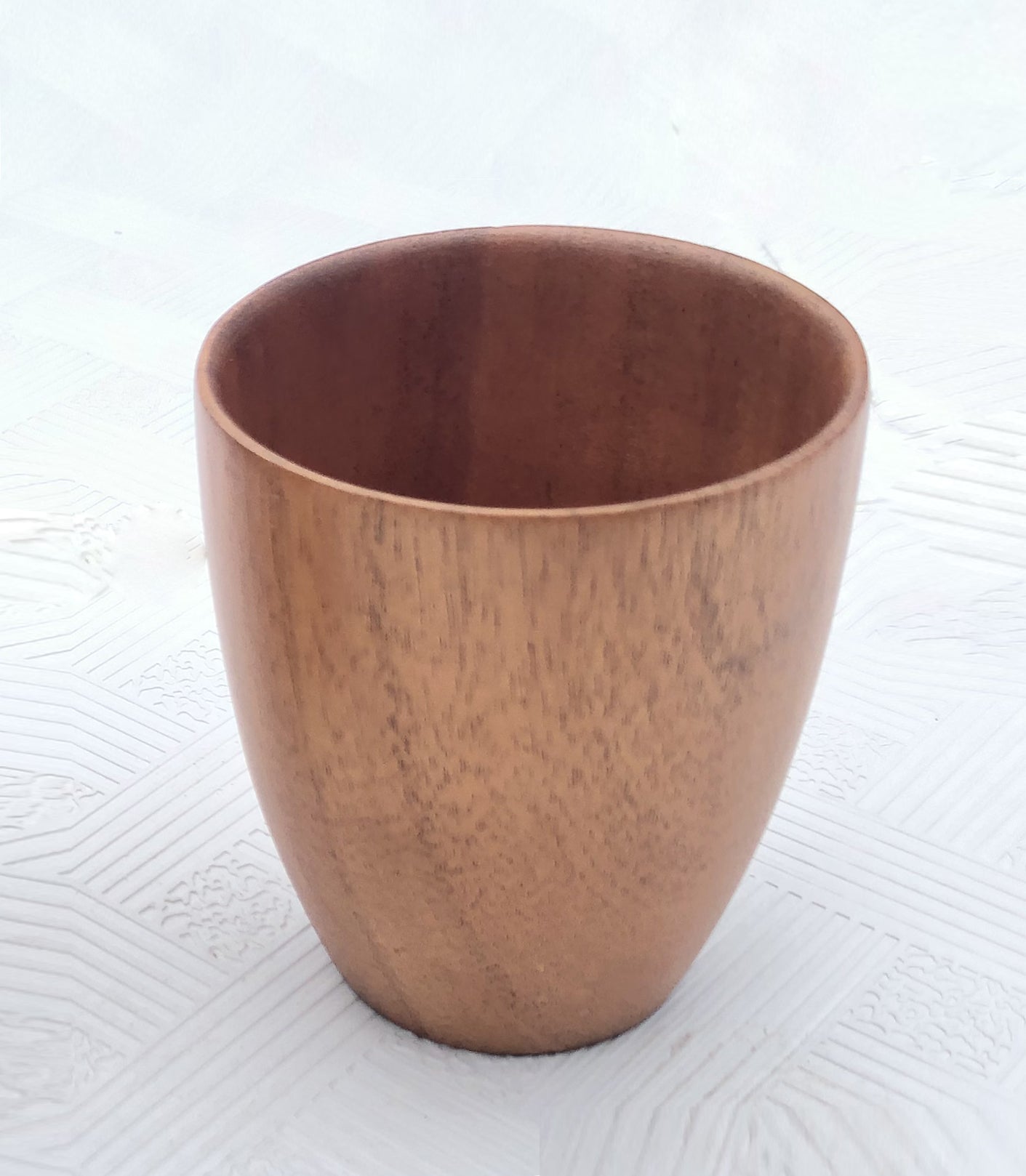 Zavis Green Acacia Wood Glass / Cup Dia: 3.15" x H3.70" Capacity: 8.4 OZ / 250ml  | Dishwasher Safe-0