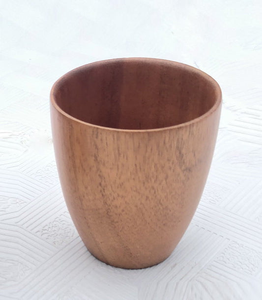 Zavis Green Acacia Wood Glass / Cup Dia: 3.15" x H3.70" Capacity: 8.4 OZ / 250ml  | Dishwasher Safe-0