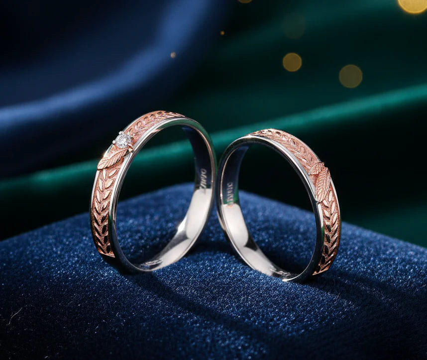 Simple Rose Gold Sterling Silver Ring