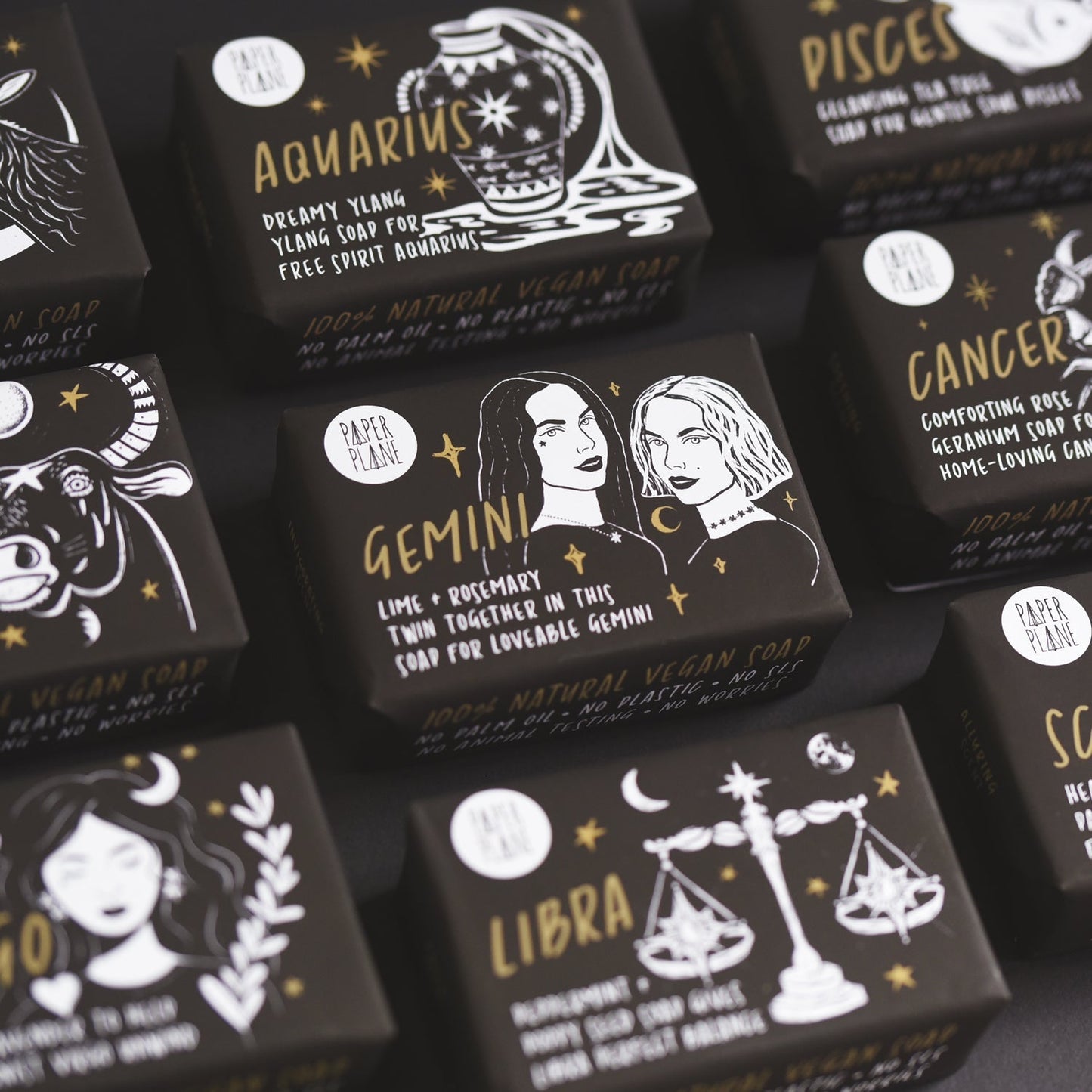 Gemini Star Sign Zodiac Bar - Natural and Vegan Horoscope Soap-3