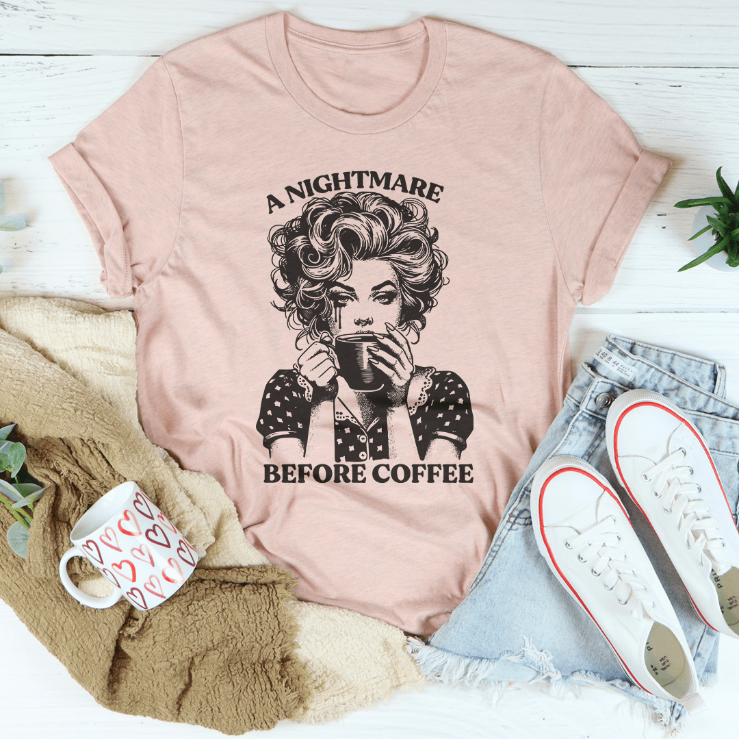 A Nightmare Before Coffee Tee-1