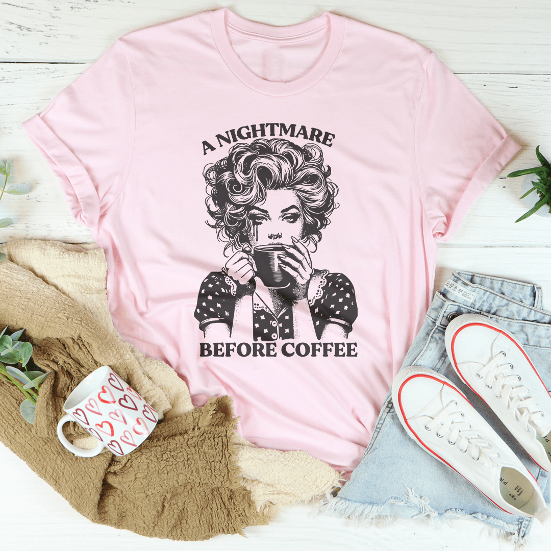 A Nightmare Before Coffee Tee-2