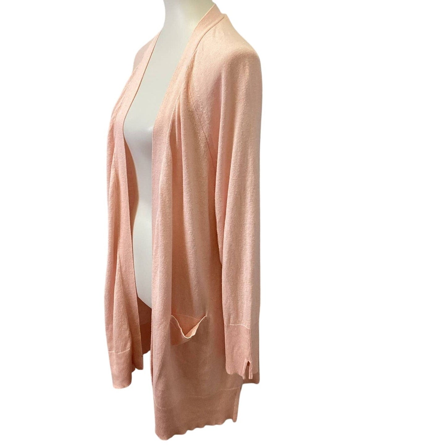 Ava & Viv Womens Plus Size 1X Long Sleeve Cotton Blend Open Cardigan Sweater