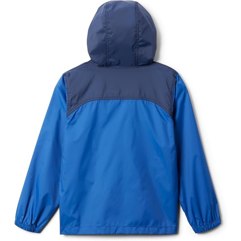 Columbia Boys Medium Long Sleeve Blue Hooded Full Zip Glennaker Rain Jacket