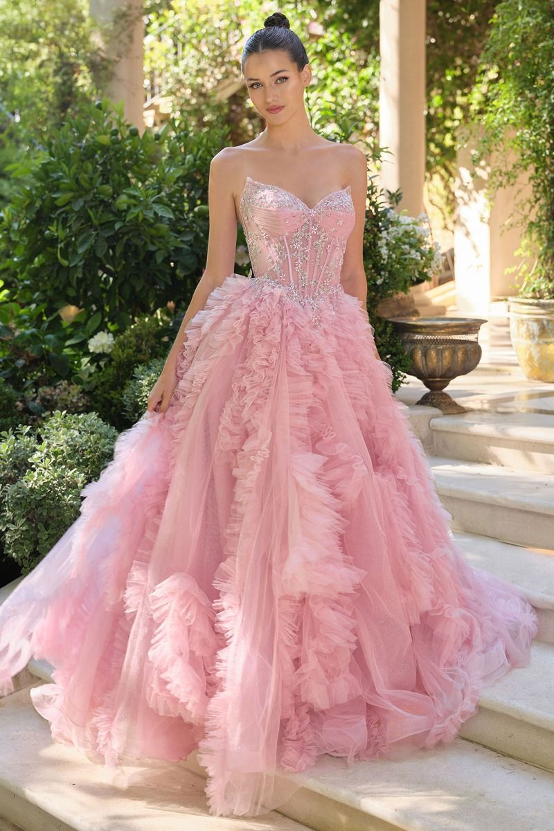 Layered Soft Tulle With Glitter