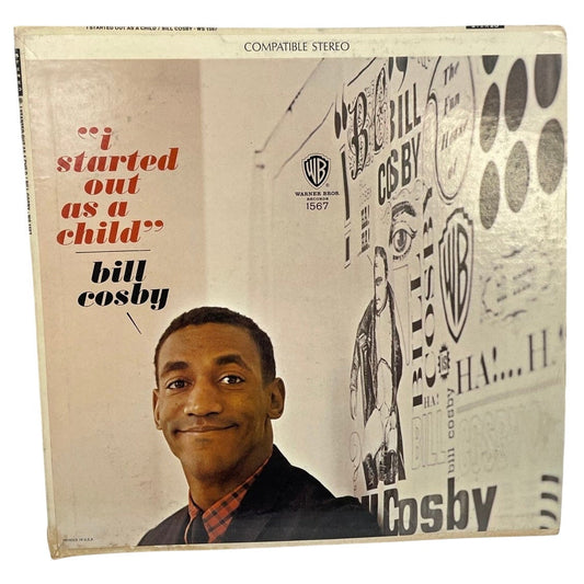Vintage Warner Bros Bill Cosby I Started Out As A Child Vinyl Record Album