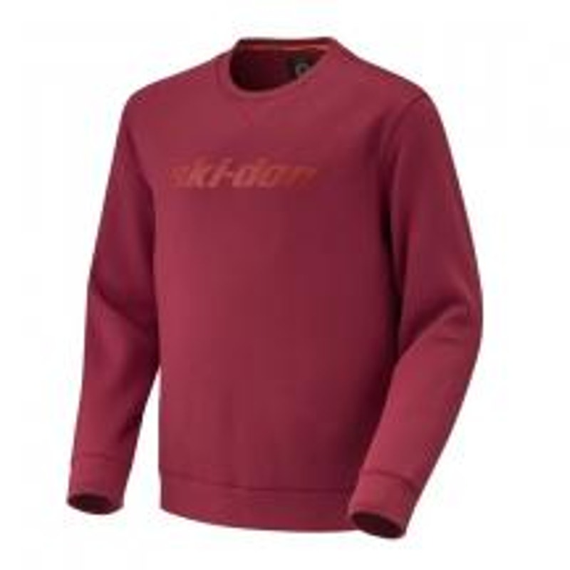 New Ski-Doo Mens XL Burgundy Signature Sweatshirt w Bonus XTEAM Short Sleeve Tee