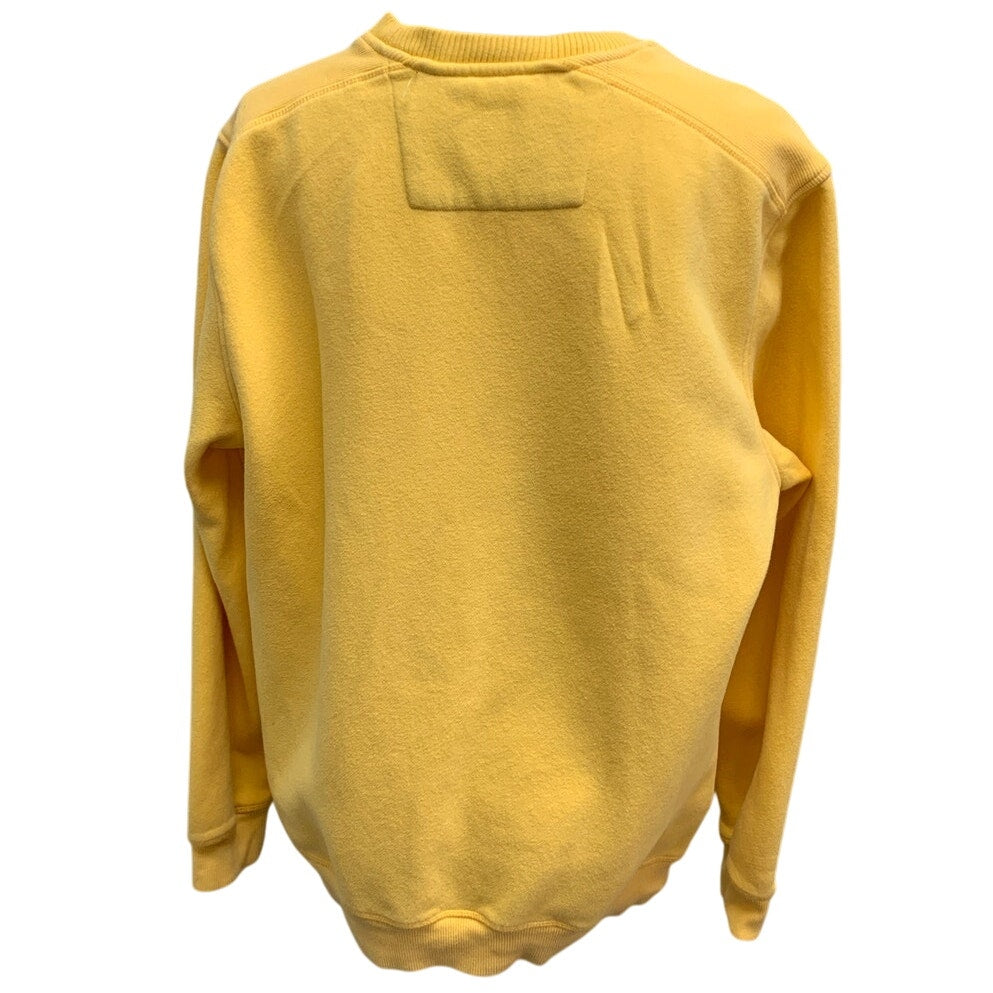 Hand Printed Upcycled Womens Large Bumble Bee Flowers Floral Sweatshirt