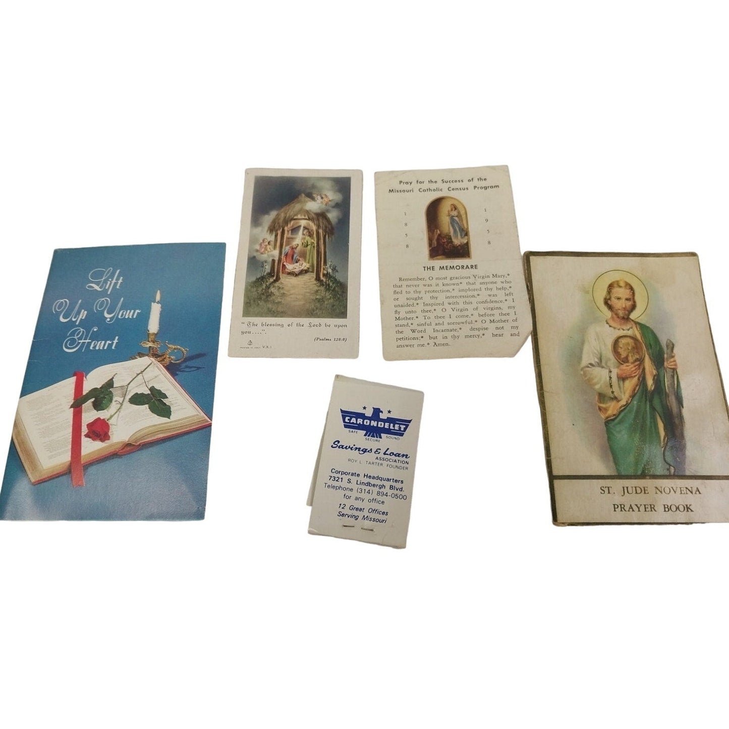 Vintage 1950s Salesians St Jude Novena Prayer Book Catholic Ephemera Cards