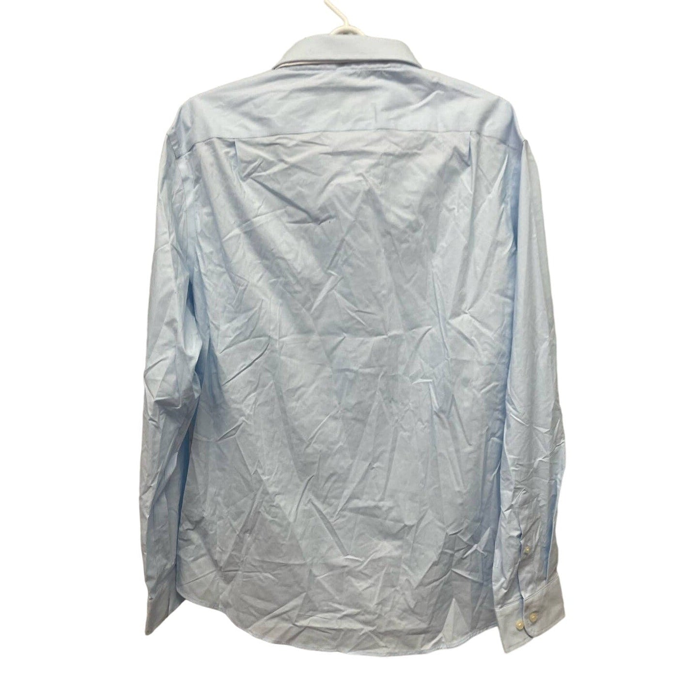 New NWT Mens Large 16-16.5 Collar Long Sleeve Button Up Standard Fit Dress Shirt