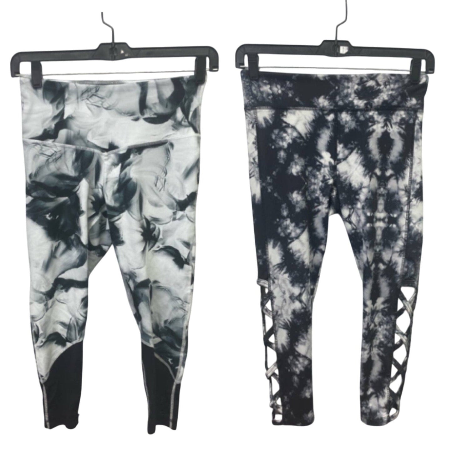 Lot of 2 Vogo Athletica & Zella Medium Stretch Polyester Athletic Ankle Leggings