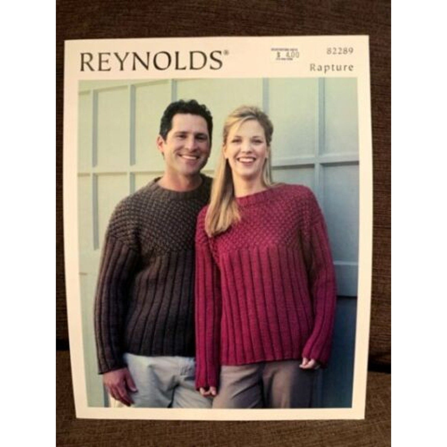 New Reynolds Yarns Rapture 82289 Blackberry Rib Pullovers Knitting Pattern New