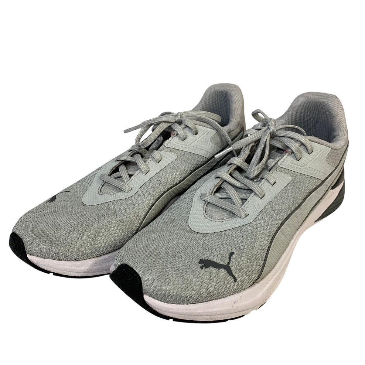 Puma Mens Size 12 Gray Sneaker Lace Up Low Top Athletic Running Sneakers Shoes