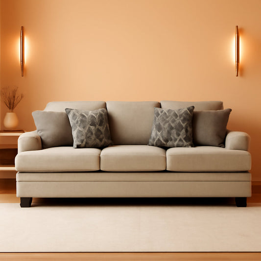 Light Brown Queen Convertible Sofa Sleeper MemoryFoam-0