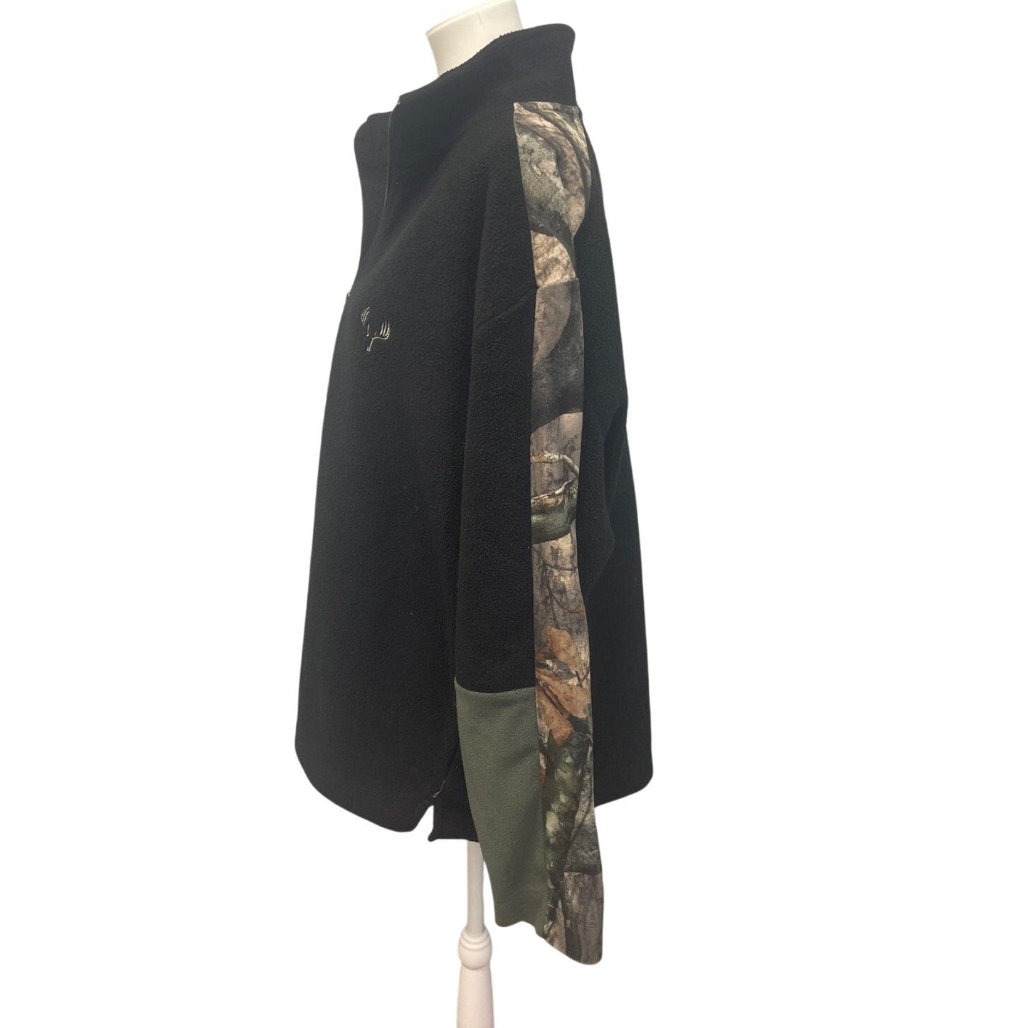 Legendary Mens XXL Polyester Camo Long Sleeve Quarter Zip Pullover Sweatshirt