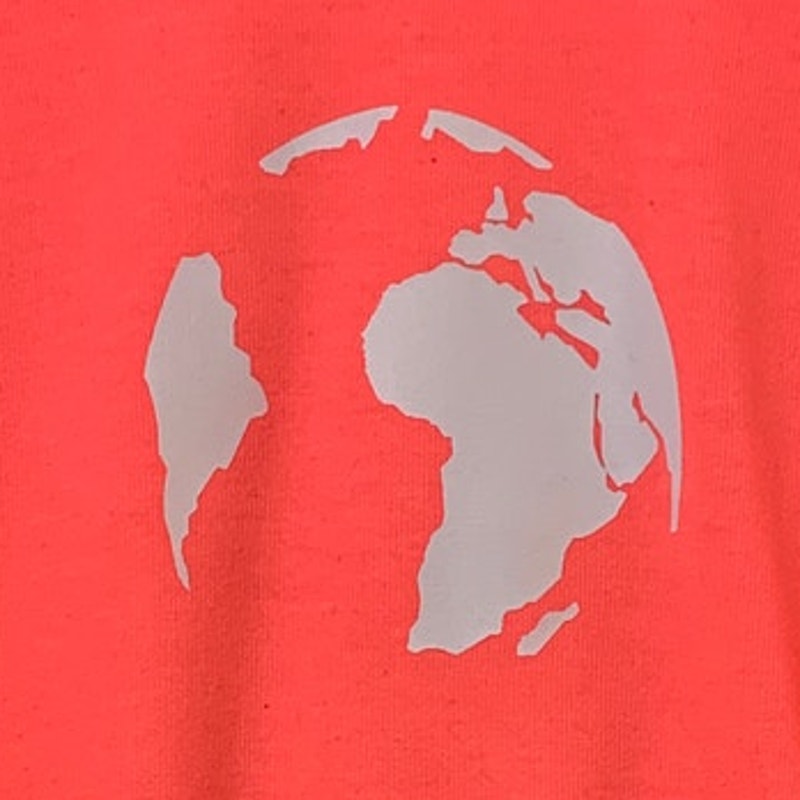 Upcycled Hand Printed Womens Large Save The Planet Earth Long Sleeve Sweatshirt
