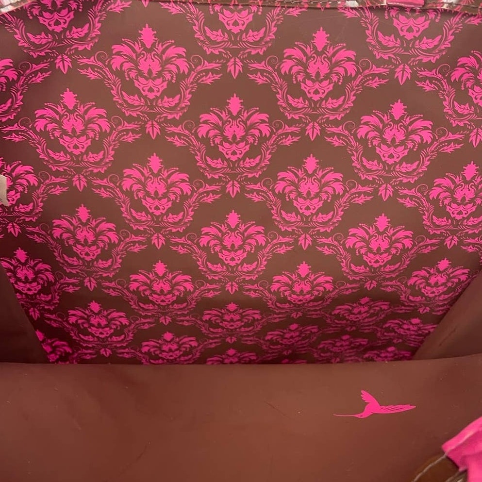 Papyrus The Joy Of Everyday Hummingbird Shiny Vinyl Plastic Handbag Tote Bag