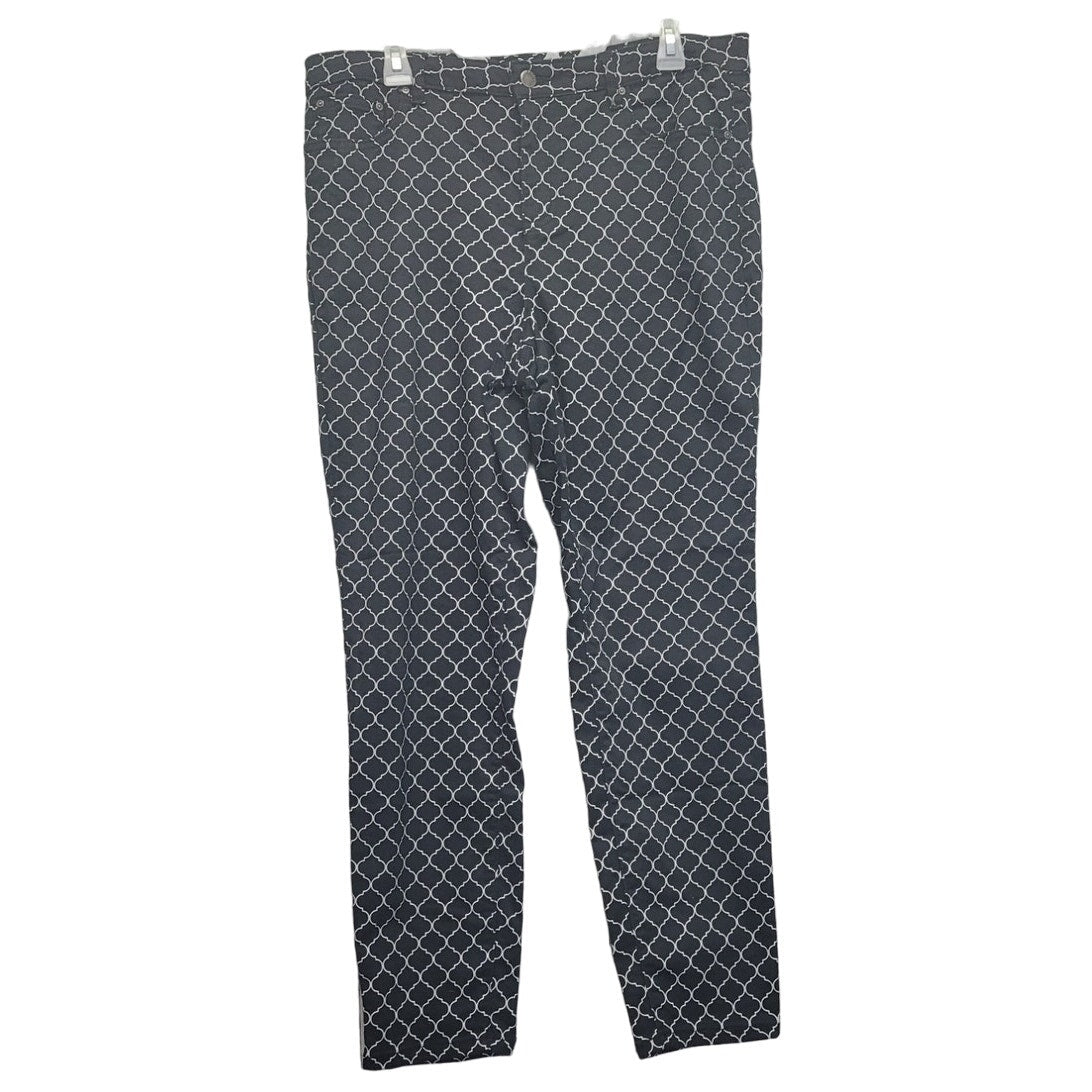 Needle & Cloth Womens 16 Skinny Ankle Trellis Patterned Jeans w Pockets