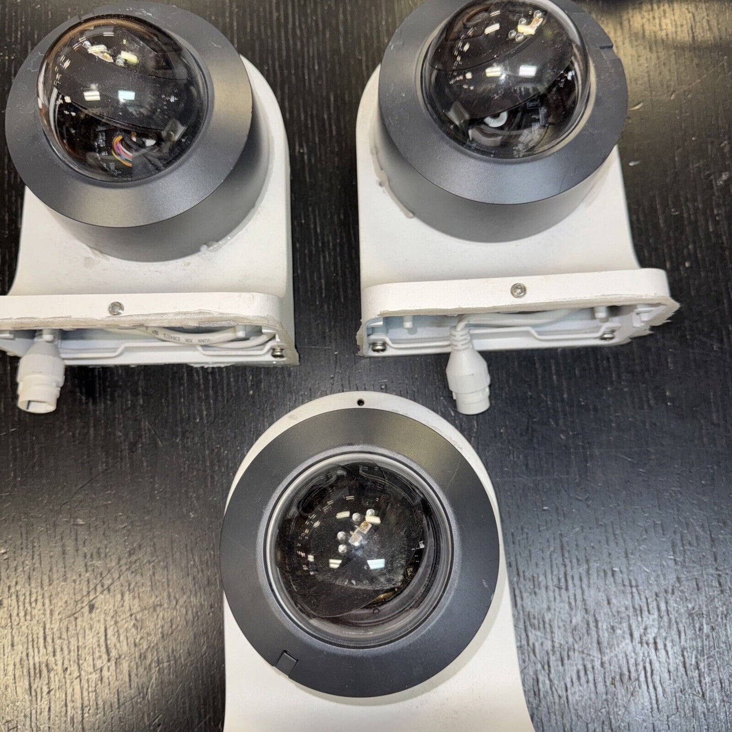 Lot Of 3 Alarm.com Infrared Cameras With Bases/covers