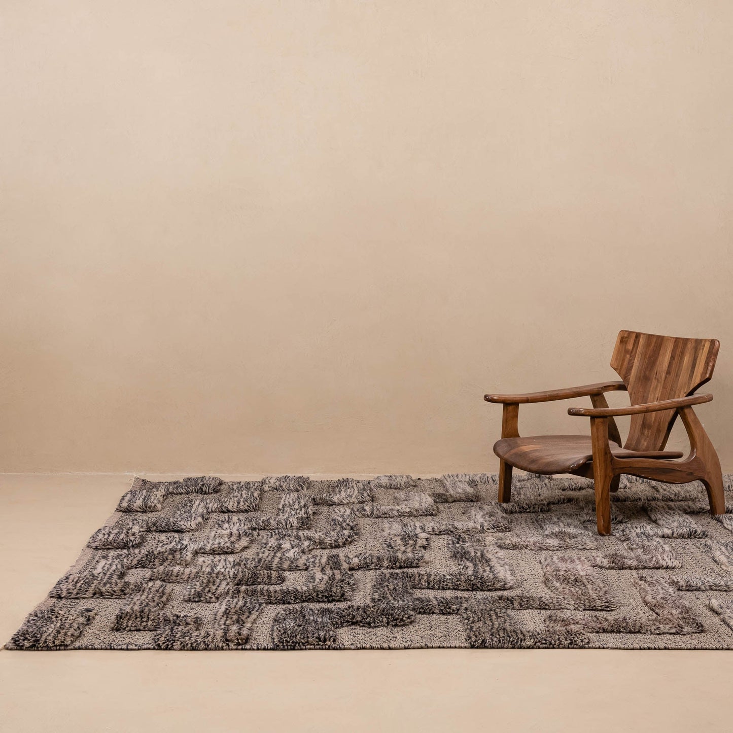 Volcanian Hill - Luxury Shag Moroccan Rug-1
