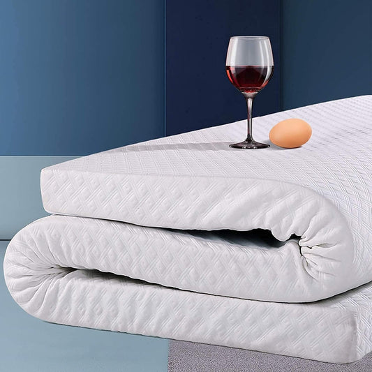 Cooling Gel Memory Foam Mattress Topper with Removable Cover-0