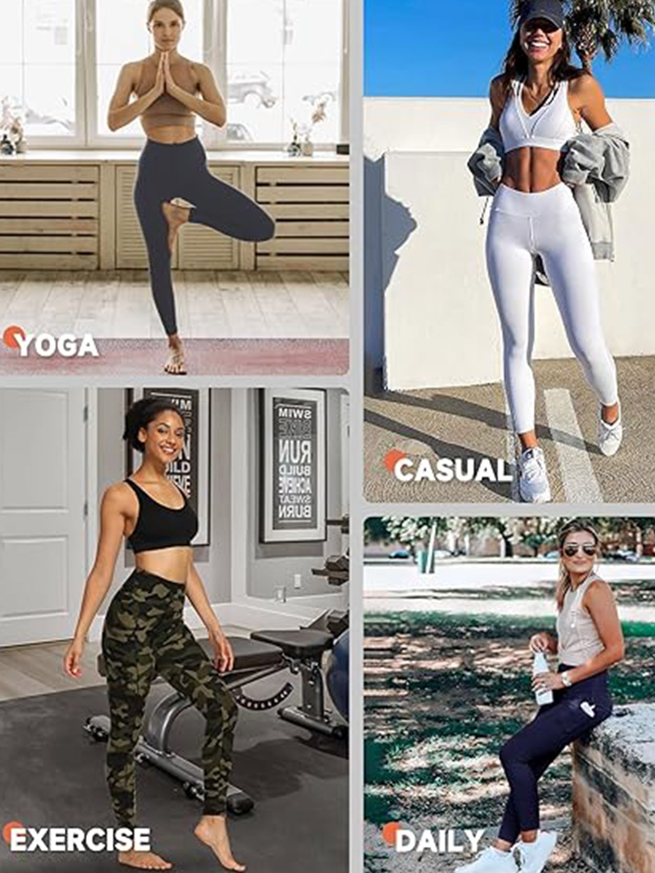 Cropped High-Waisted Leggings – Color Inkjet Print Workout Pants