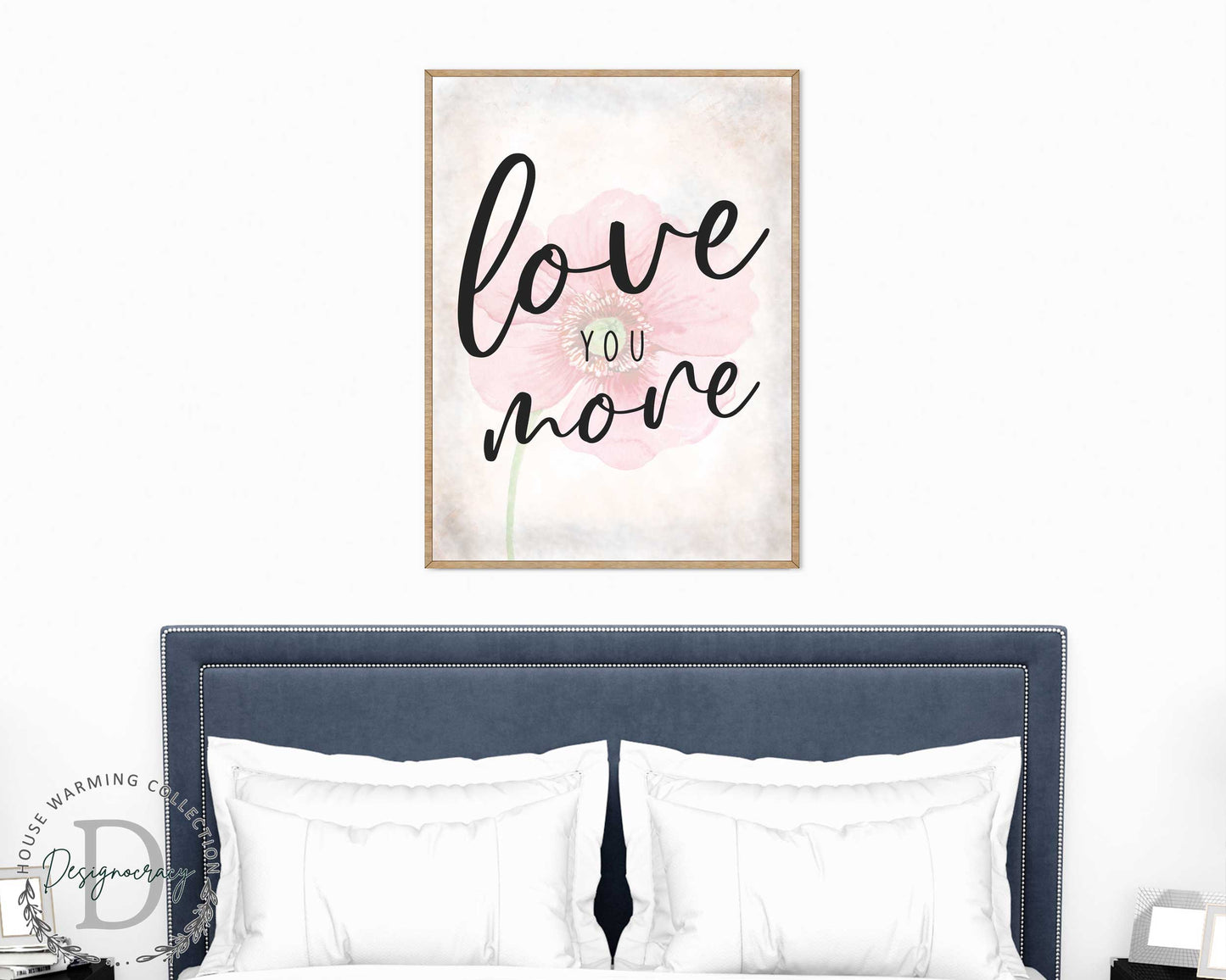 Love You More - Bedroom Wall Art - Valentines Gift - Contemporary Decor - Gift for Her - Anniversary Gift - Wall Decor - 310336-2