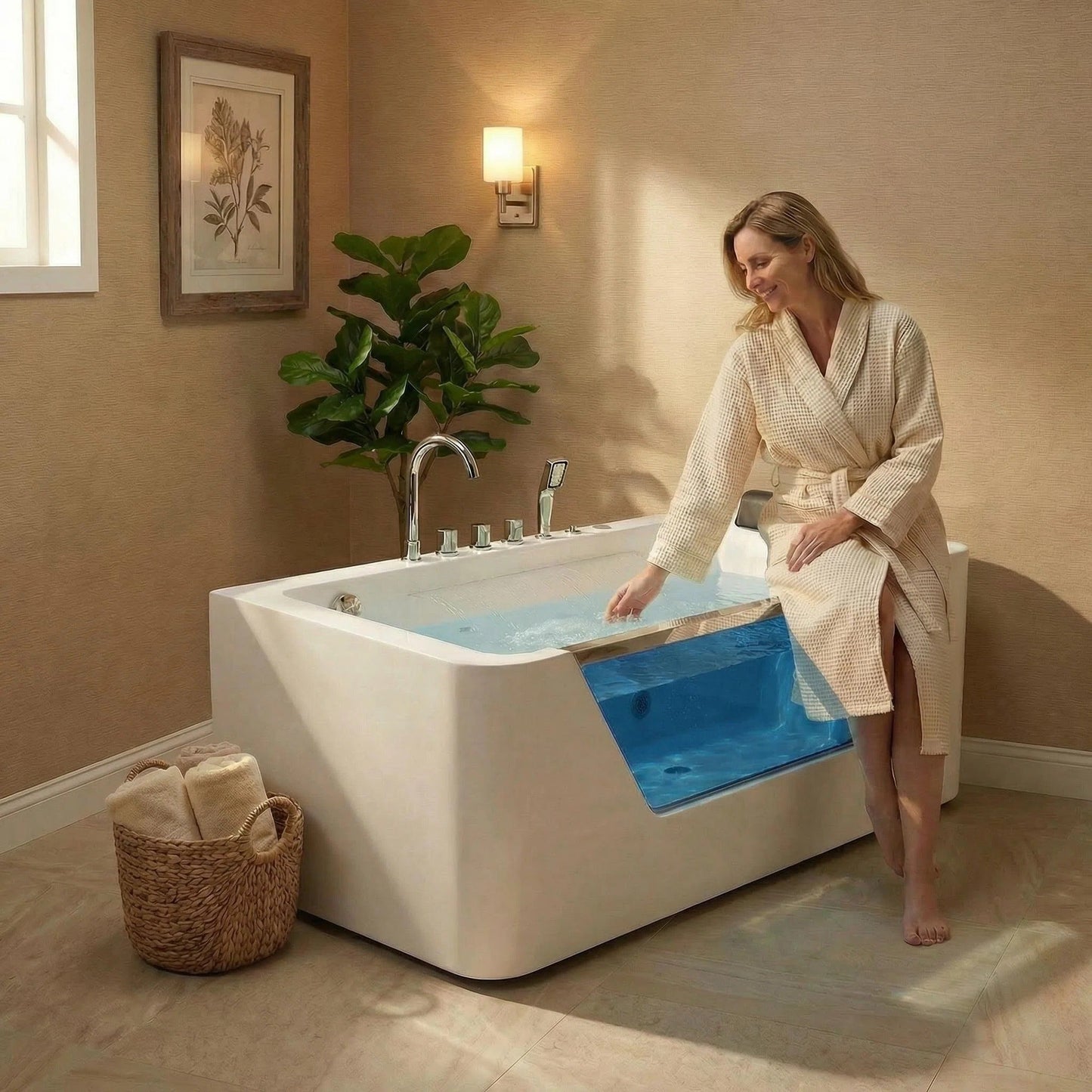 67" Hydrotherapy Jetted Bathtub