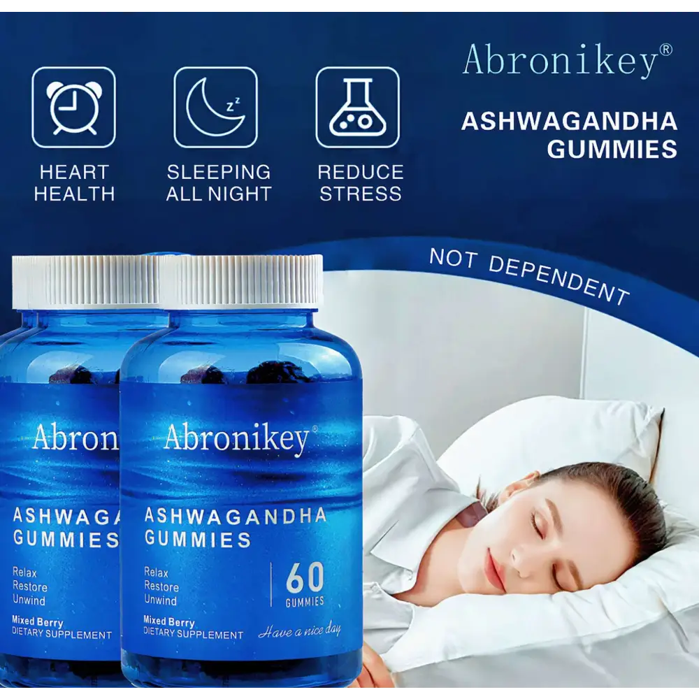 Abronikey Ashwagandha Vitamin D Gummy Mixed Berry