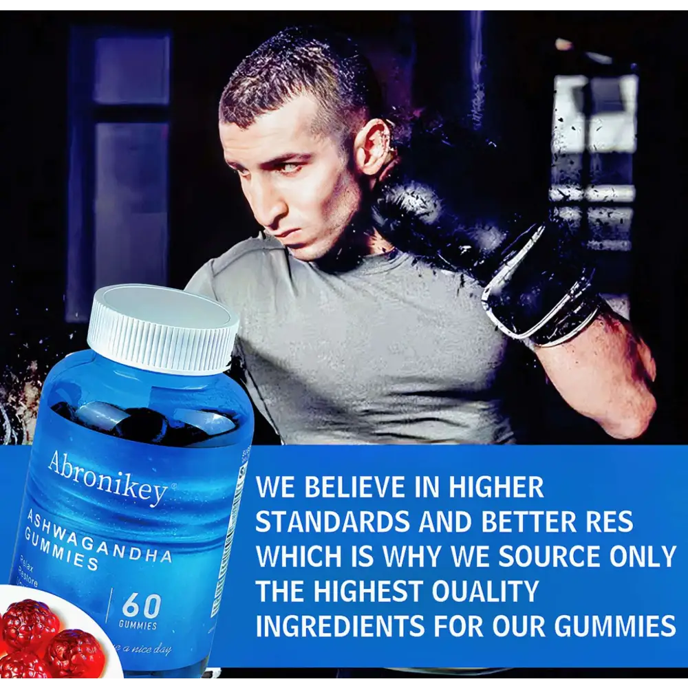 Abronikey Ashwagandha Vitamin D Gummy Mixed Berry