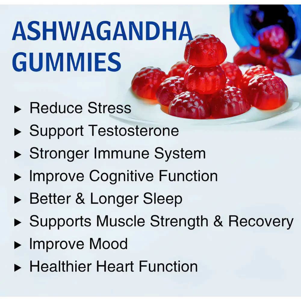 Abronikey Ashwagandha Vitamin D Gummy Mixed Berry