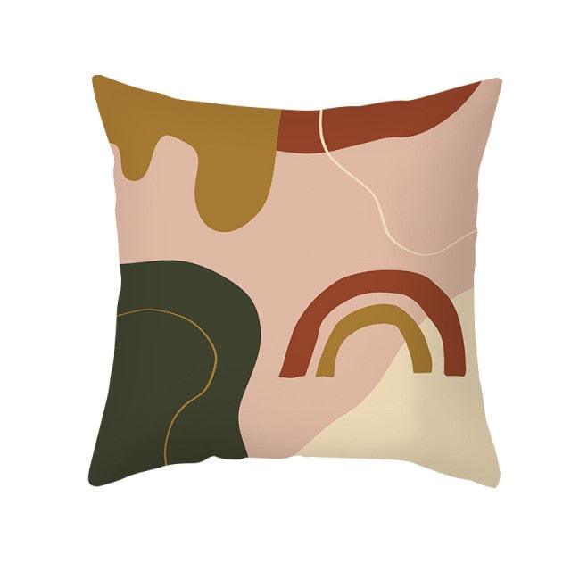 Abstract Line Drawing Cushion Case Modern Abstract Painting Pillow Case Beautiful Art Cushion Covers Art Sofa Pillows Case Livingroom Decorative Pillow 45x45CM