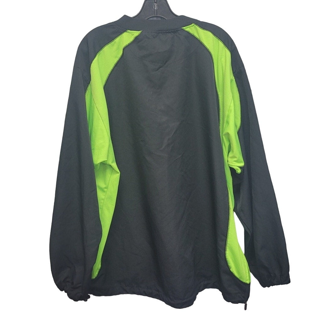Boombah Mens XL PolySpandex Long Sleeve Quarter Zip Pullover Jacket w Side Zip