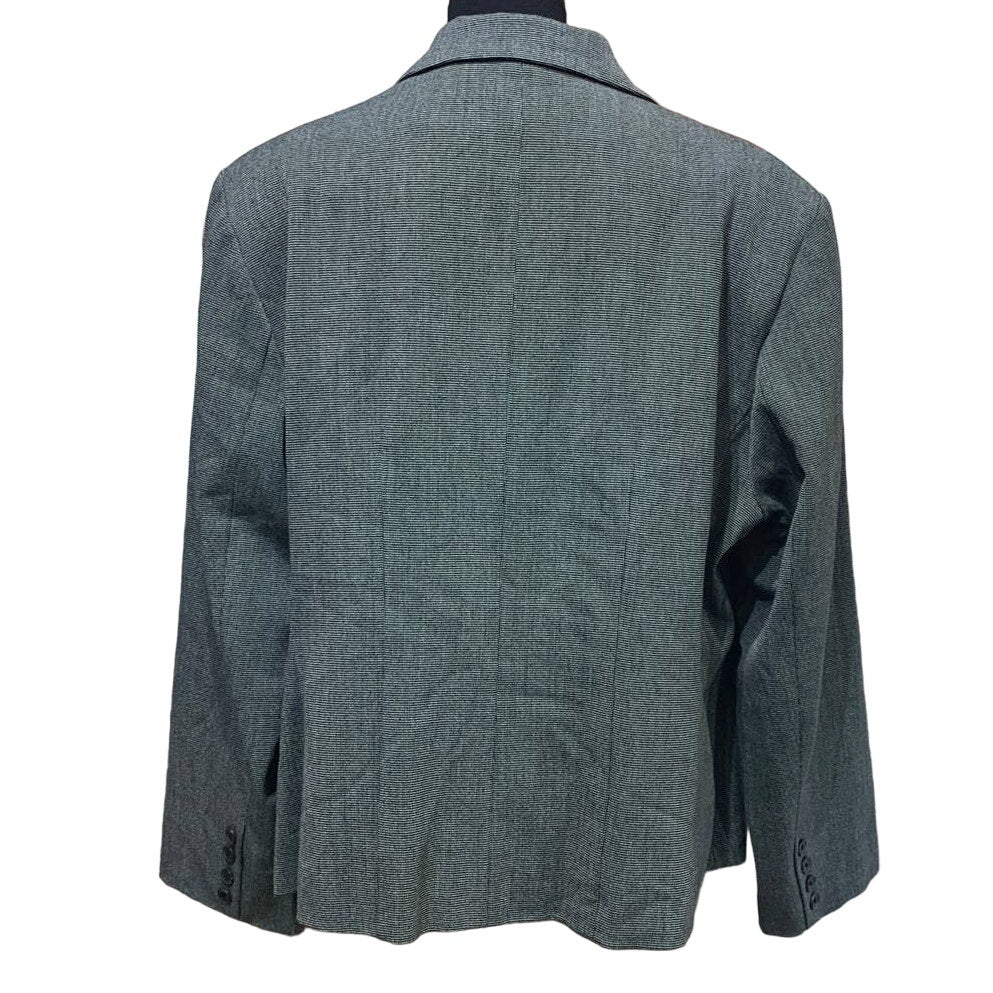Rafaella Woman 18W Two Button Gray Polyester Blend Career Blazer Suit Jacket