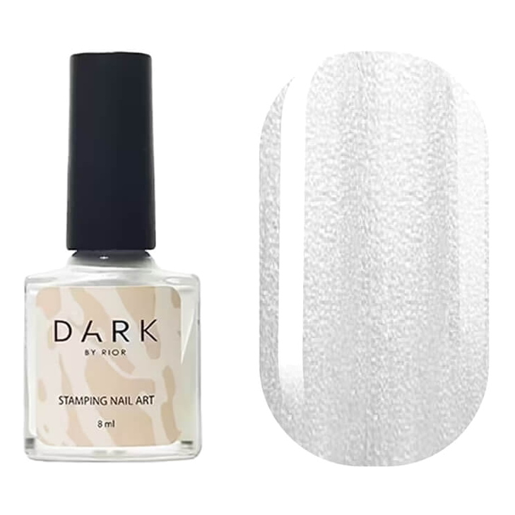 DARK Stamping Polish White Pearl #44, 10ml-0