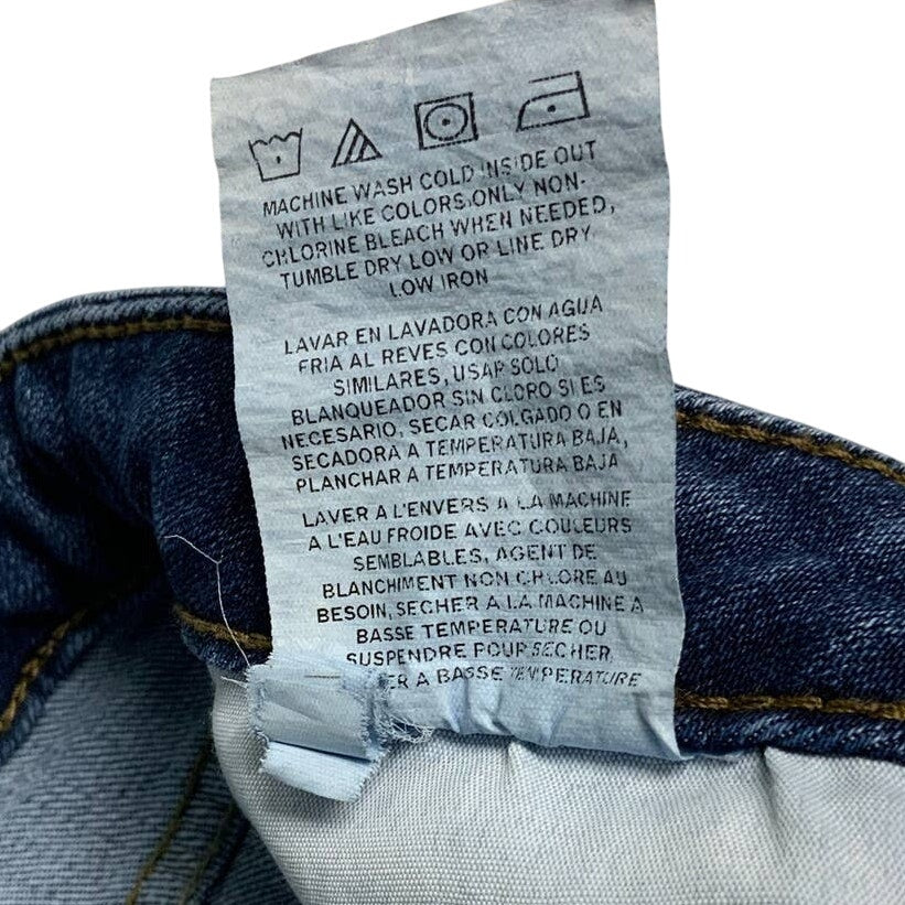 Lee Womens Size 14 Regular Fit Straight Leg Mid Rise Stretch Denim Blue Jeans