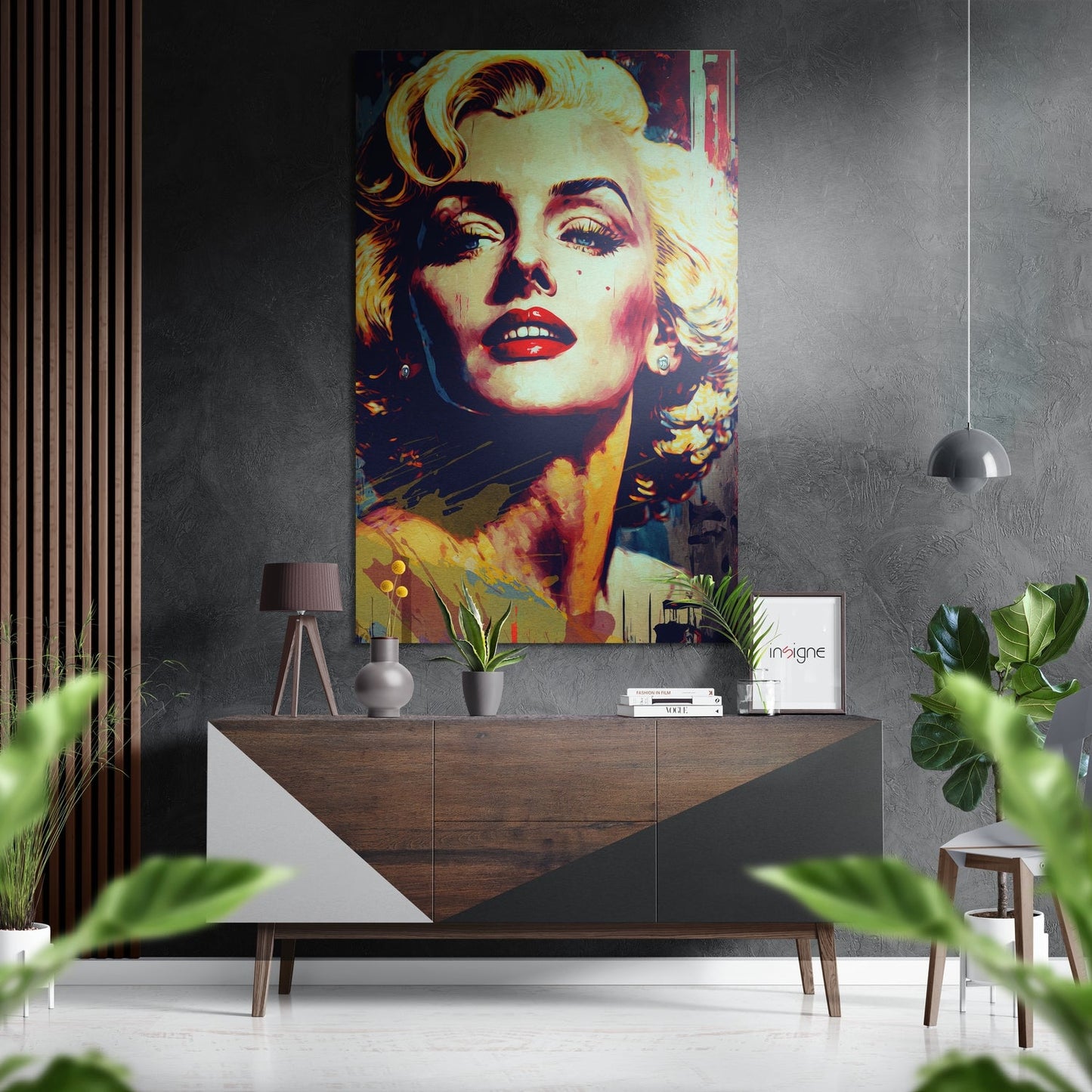 Marilyn Monroe Brushed Aluminum Dibond Wall Art