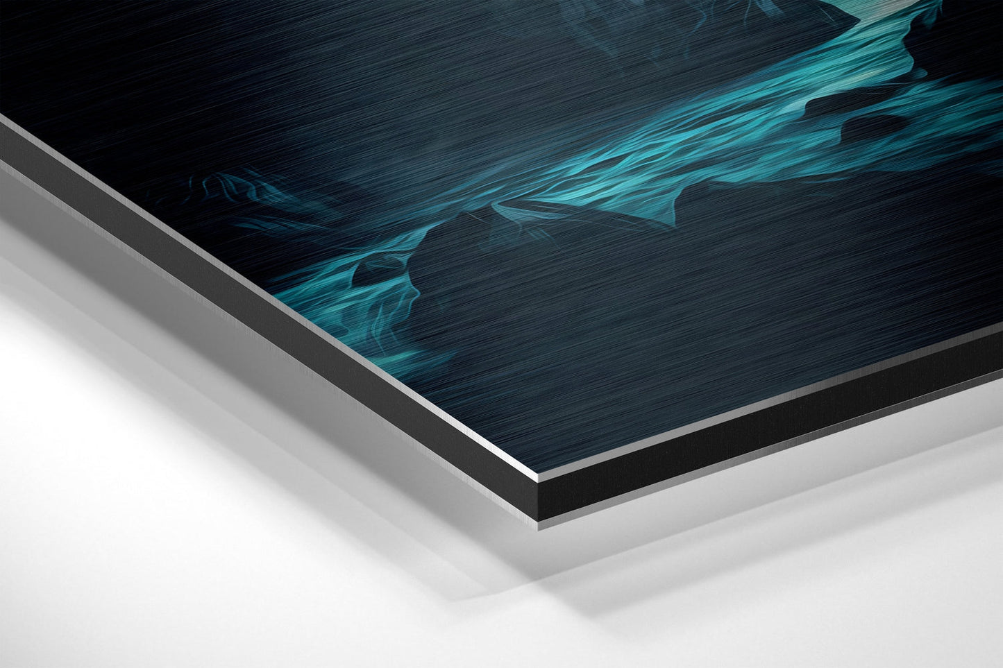 River Brushed Aluminum Dibond Wall Art