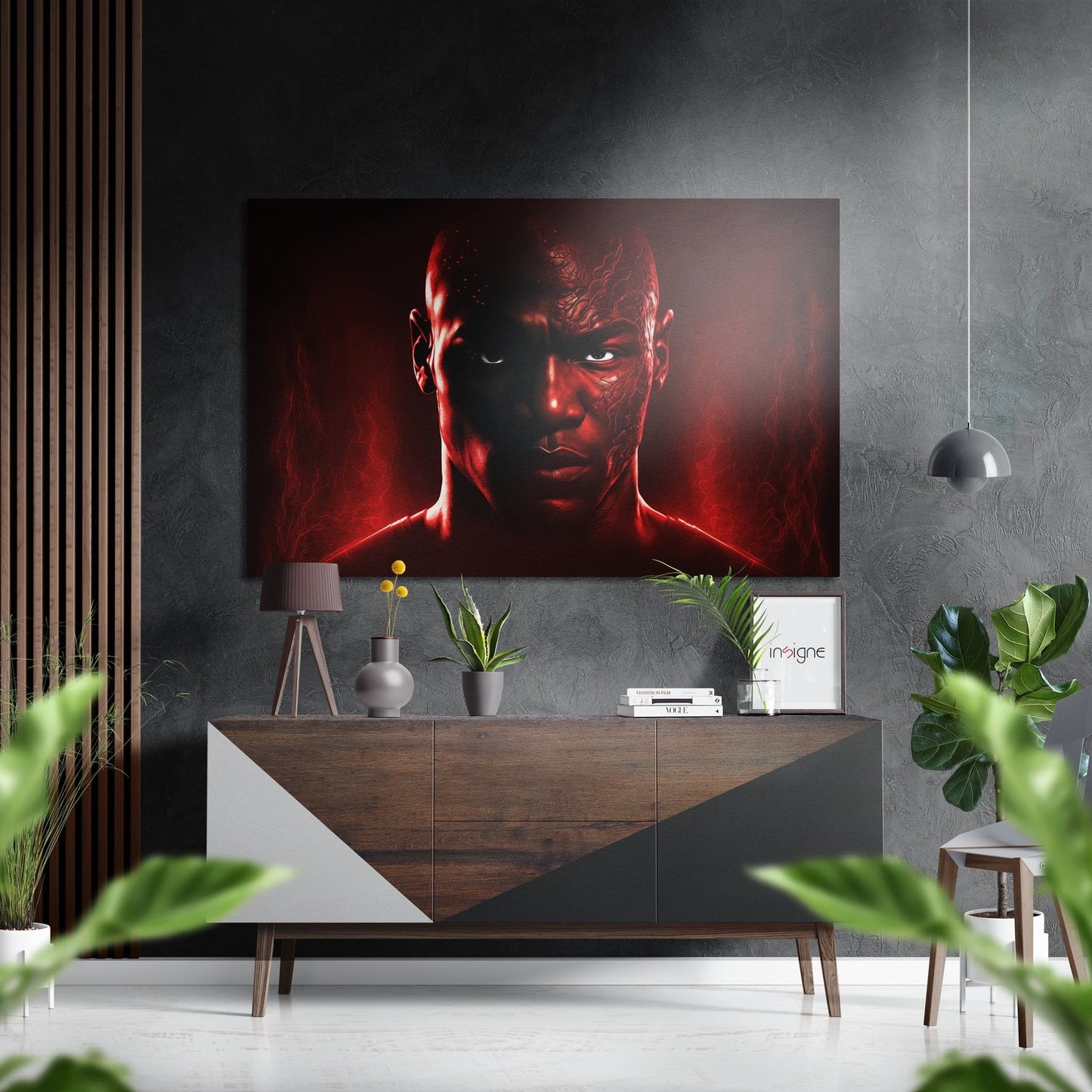 Revenge in His Eyes Brushed Aluminum Dibond Wall Art