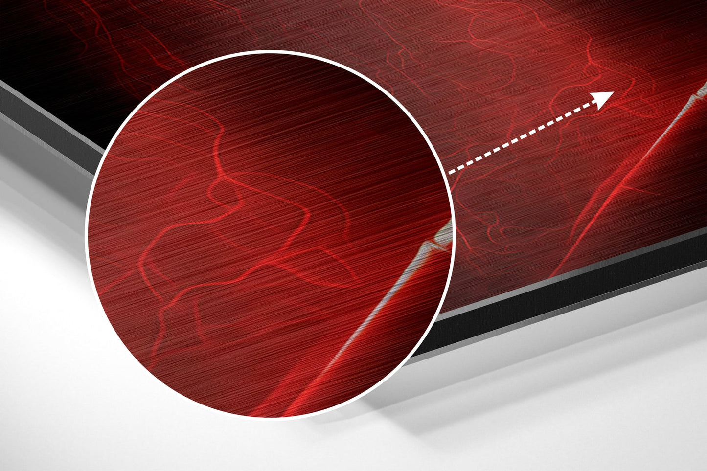 Revenge in His Eyes Brushed Aluminum Dibond Wall Art