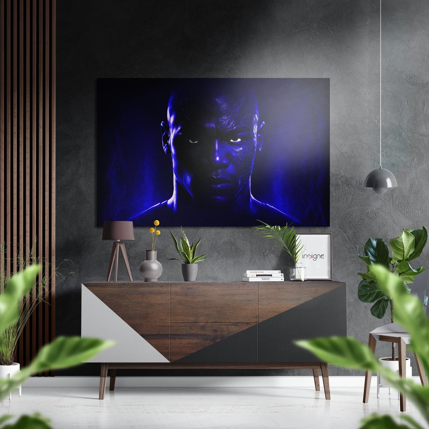 Revenge in His Eyes Brushed Aluminum Dibond Wall Art