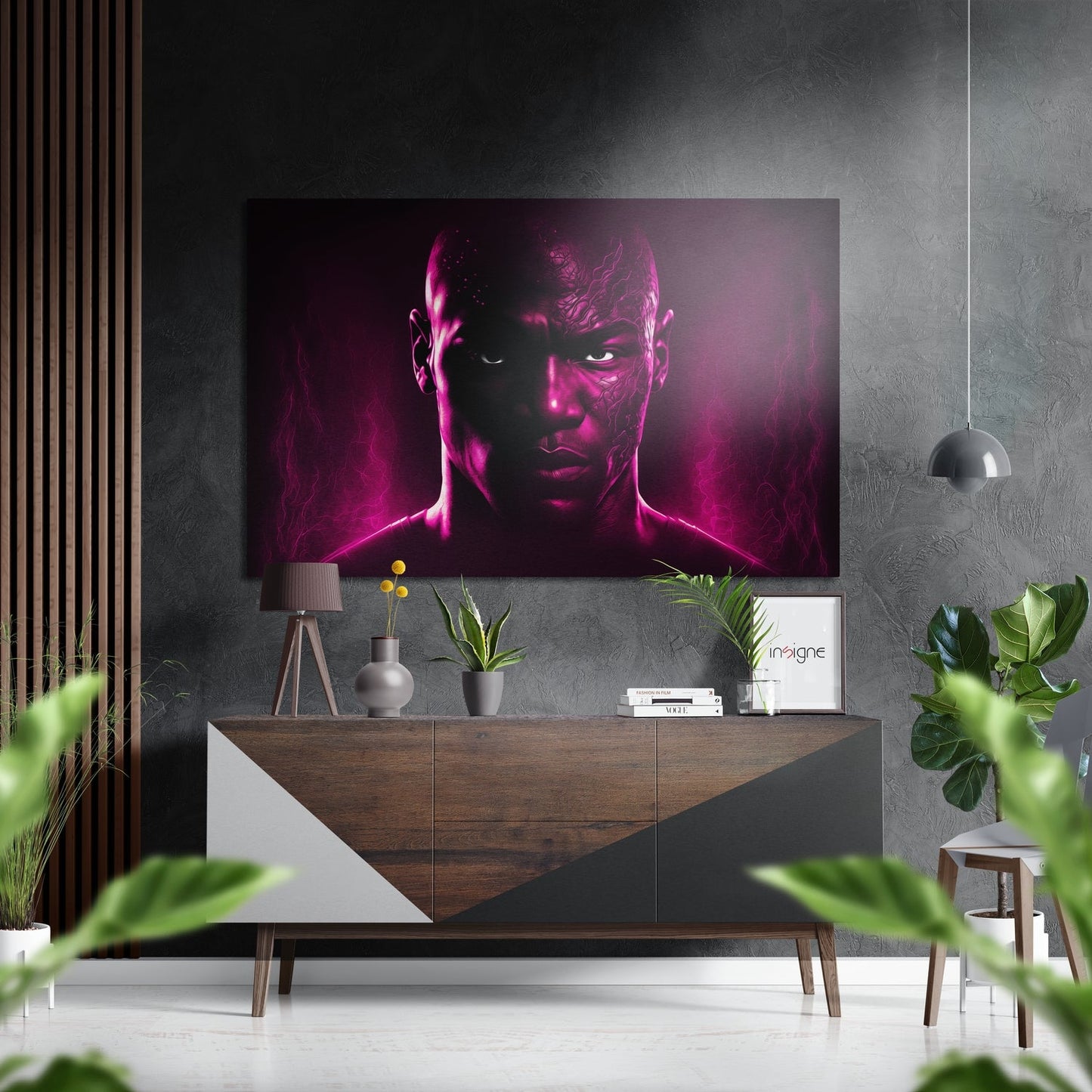 Revenge in His Eyes Brushed Aluminum Dibond Wall Art
