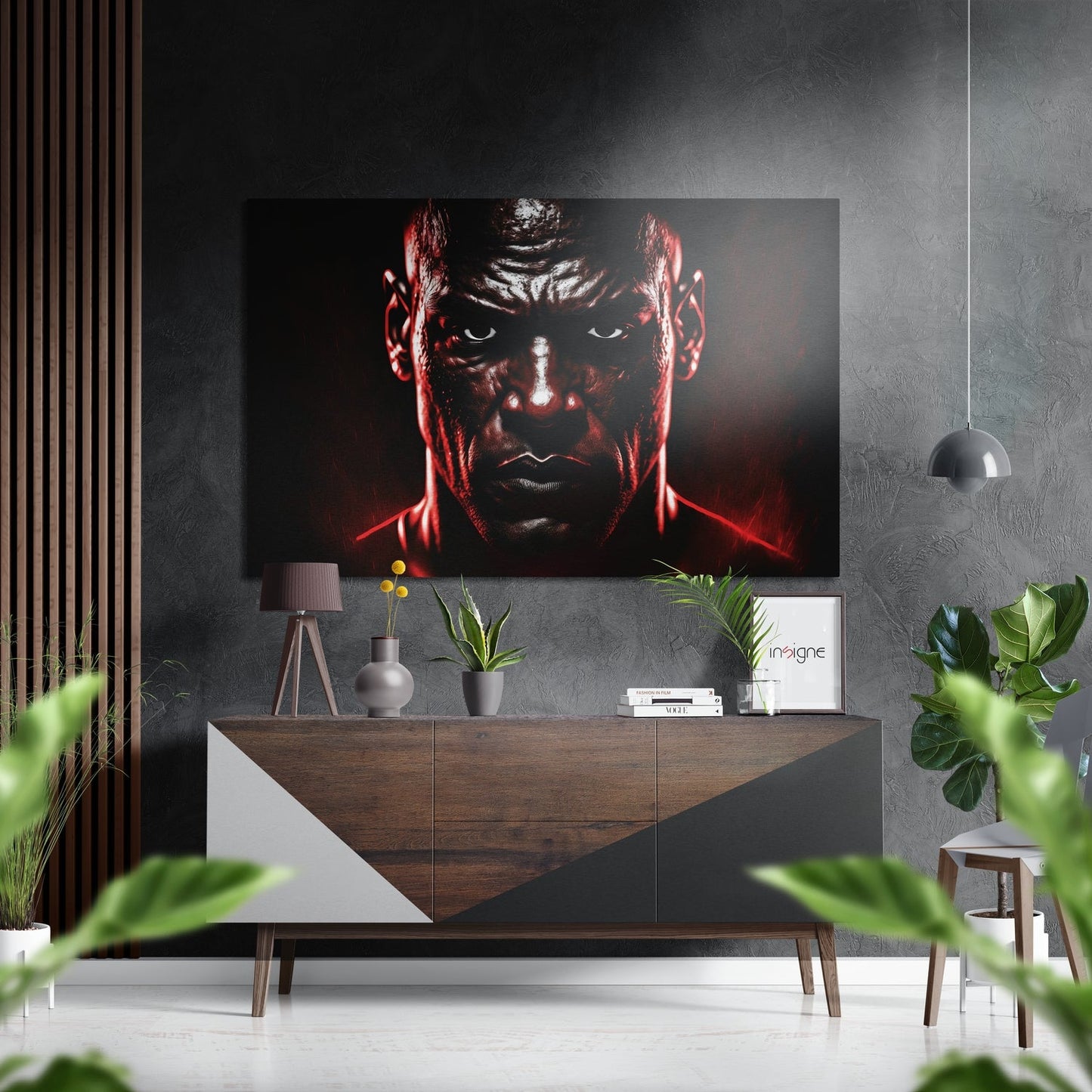 Revenge in His Eyes Brushed Aluminum Dibond Wall Art