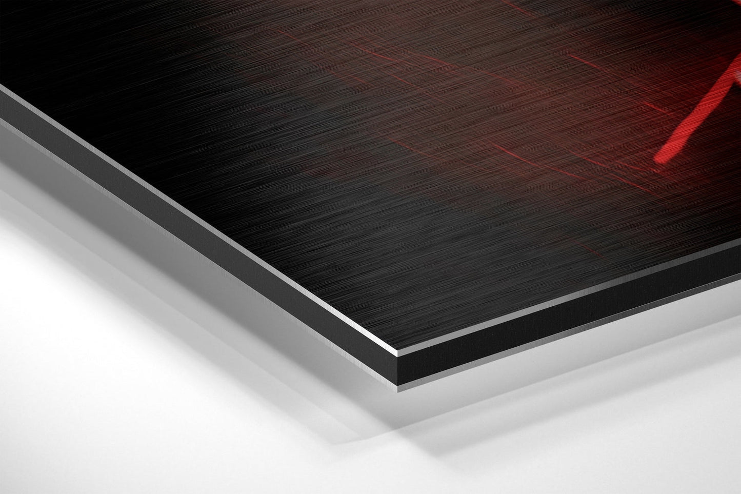 Revenge in His Eyes Brushed Aluminum Dibond Wall Art