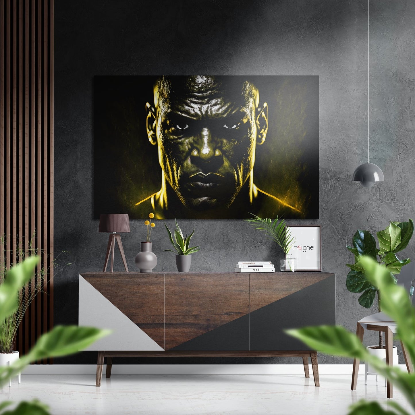 Revenge in His Eyes Brushed Aluminum Dibond Wall Art
